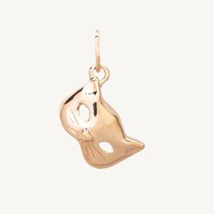 CATBIRD KITTEN MASK CHARM -GOLD